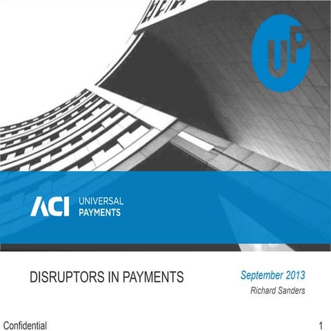 Disruptors in Payments Webinar 