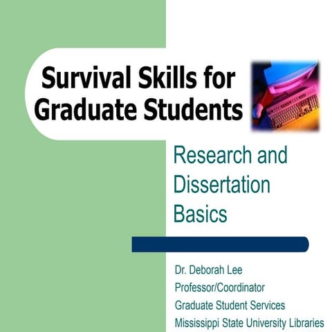 Research and Dissertation Basics