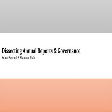 Dissecting annual reports and fraudulent behavior