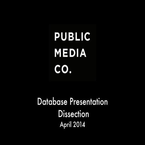 Building a Public Media Database