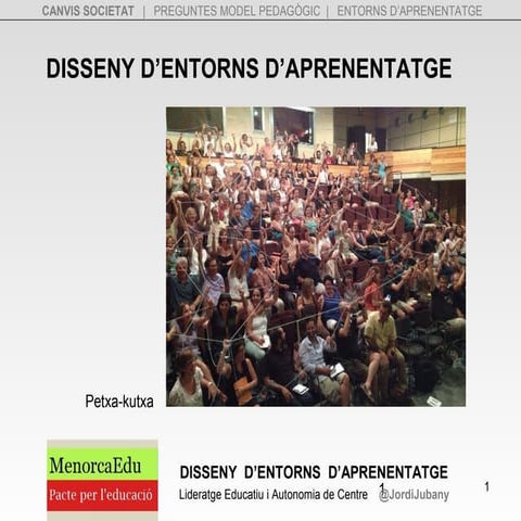 Disseny d'entorns d'aprenentatge