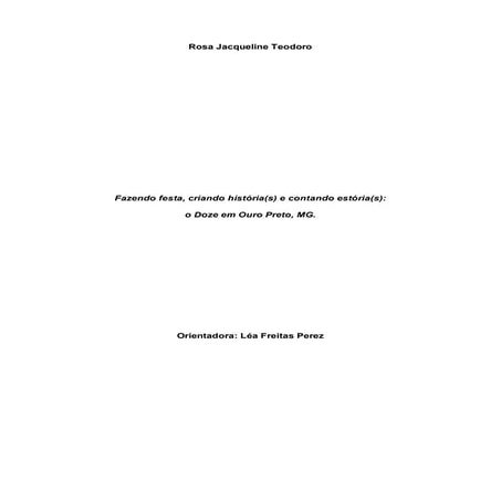 Dissertacao de rosa jacqueline teodoro na ufmg 2003