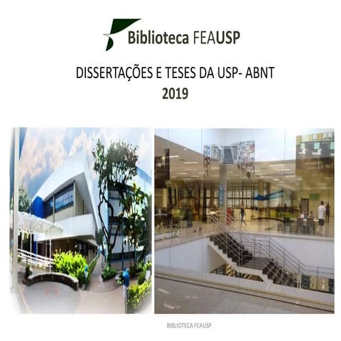 Dissertações e teses da usp abnt | PPTX