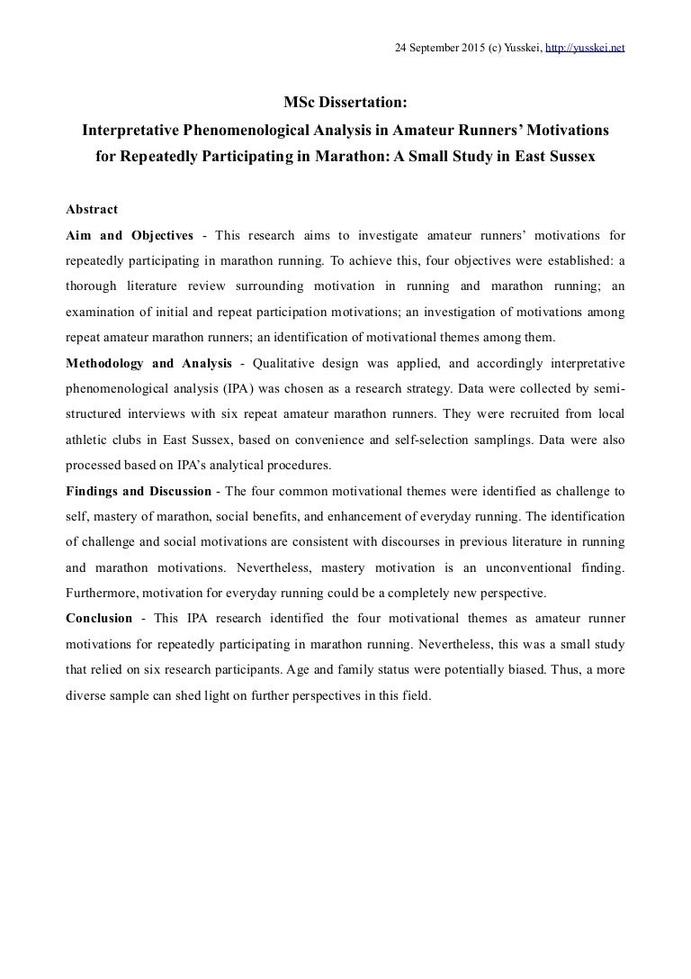 Objectives of a phd thesis