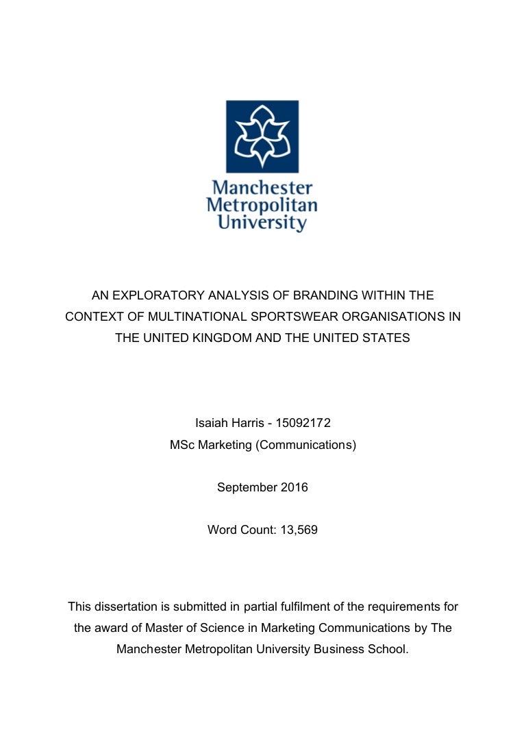 Dissertation postgraduate