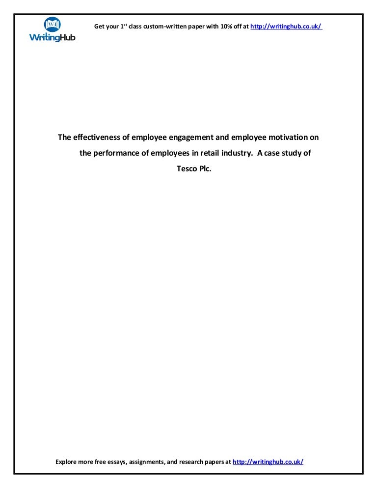 Employee engagement dissertation
