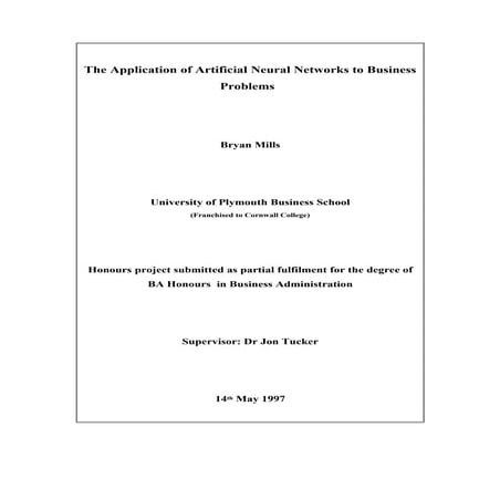 Business Dissertation Thesis
