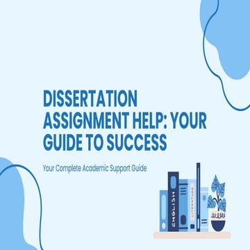 Expert Dissertation Assignment Help for Students | PDF