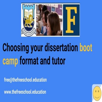 Dissertation boot camp / bootcamp