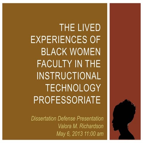 The Lived Experiences of Black Women Faculty in the Instructional ...