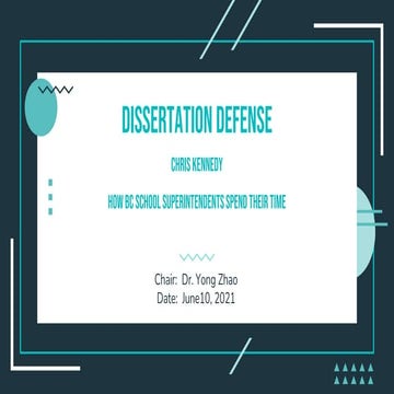 How BC School Superintendents Spend Their Time (Dissertation Defence)
