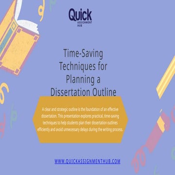 Streamlining Your Dissertation: Smart Strategies for Outline Planning