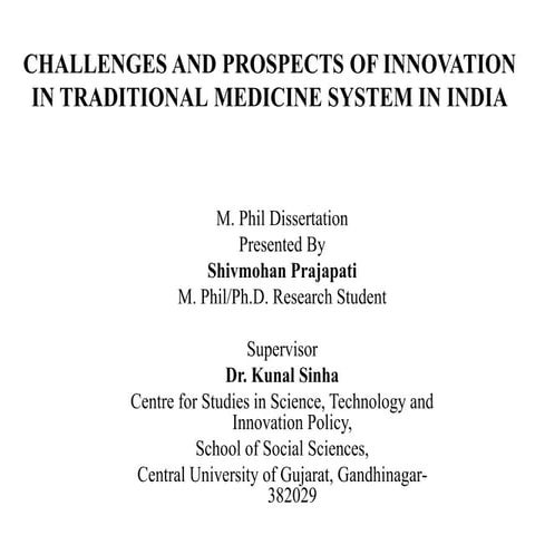 Dissertation presentation