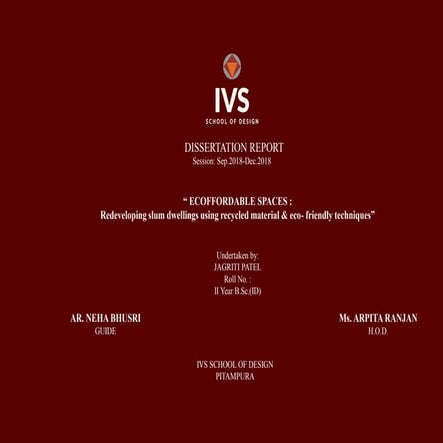 DISSERTATION PROJECT OR THESIS INTERIOR DESIGN PROJECT