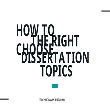 Dissertation topics in Architecture for UG students