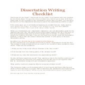 Dissertation Checklist , Checklist: Writing a dissertation – SLJM