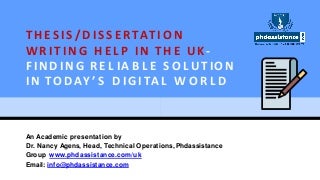 Help on dissertation korea