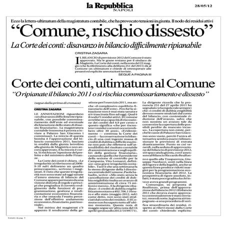 Dissesto Comune Napoli