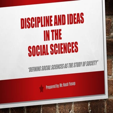 Discipline and Ideas in the Social Sciences 