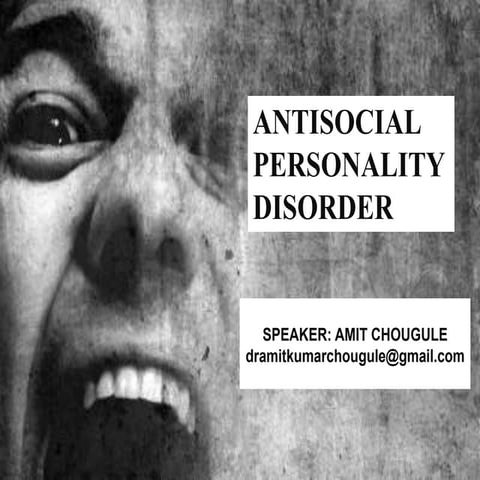 Antisocial personality disorder