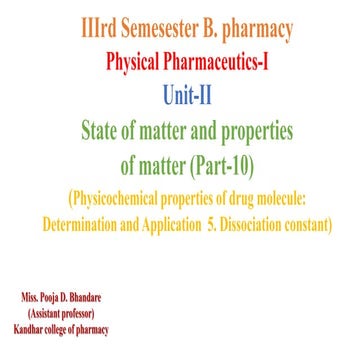State of matter and properties  of matter (Part-10)(Physicochemical properti...