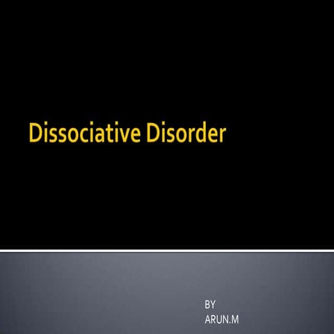 Dissociative D1isorder