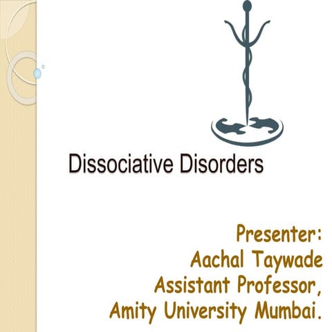 Dissociative disorders