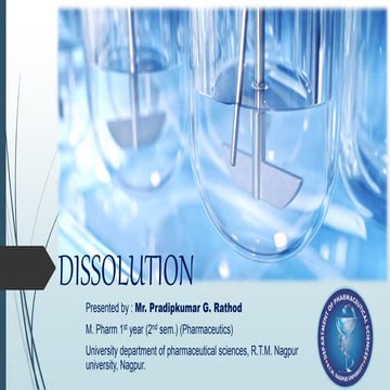 Dissolution Media Selection | Introduction to Dissolution Method ...