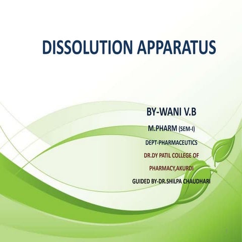 Dissolution apparatus.ppt