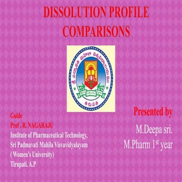 Dissolution profile comparisons