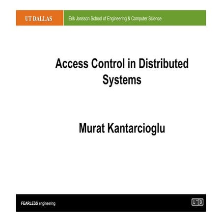 dist-access. access control in distributed systemspdf