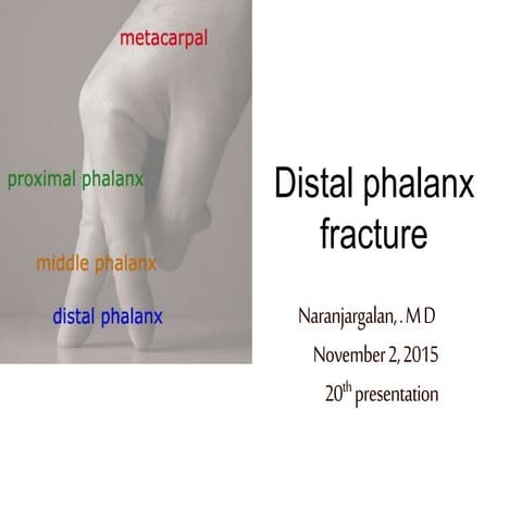 Distal phalanx fracture