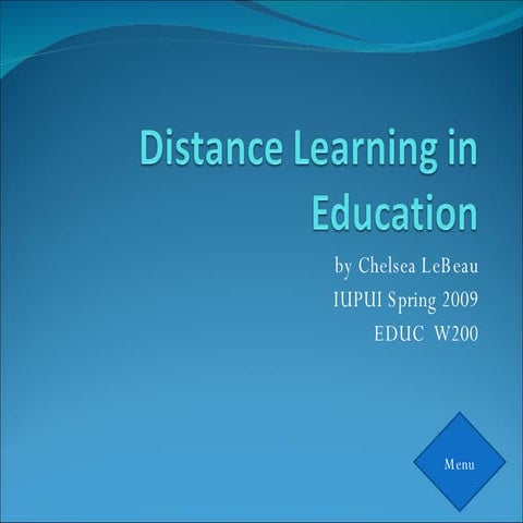 Distance Learning In Education Final Ppt