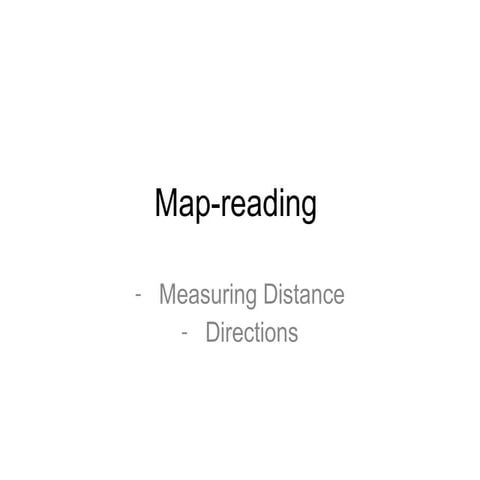 Distance, directions