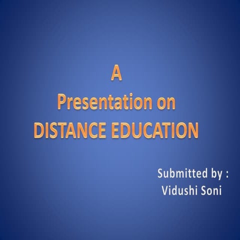 WHAT IS DISTANCE LEARNING AND ITS TYPES. | PPTX