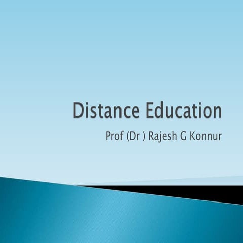 Distance Education 
