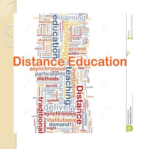 Distance education ppt
