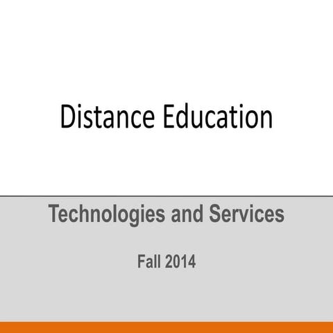 SBMI Fall 2014 Semester Distance Education Technology Updates
