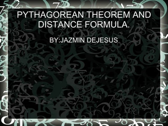 distance formula | PPTX
