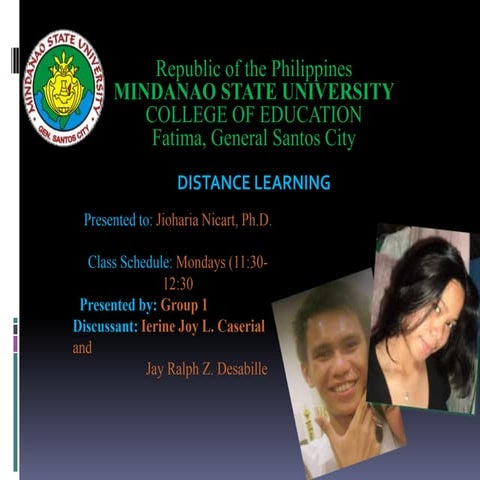 Distance learning