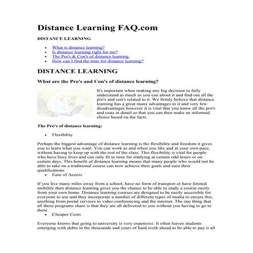 Distance Learning | PPTX
