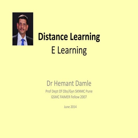Distance learning 