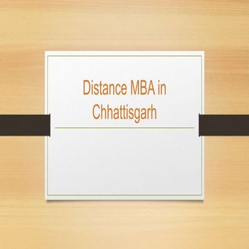 Distance MBA in Chhattisgarh | MIT School of Distance Education