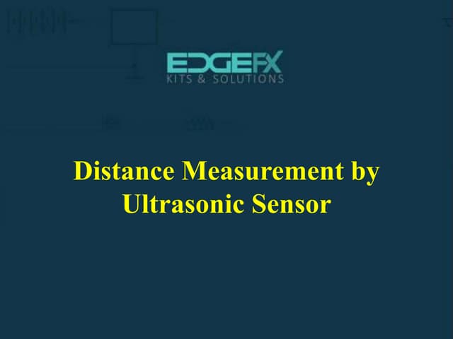Distance Measurement by Ultrasonic Sensor