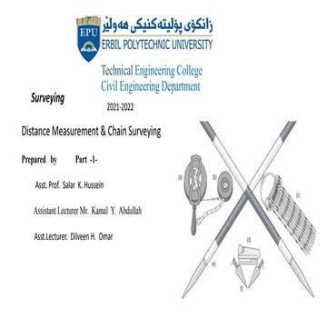 Distance Measurement & Chain Surveying