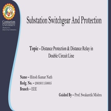 Distance Protection and Distance Realy.pptx