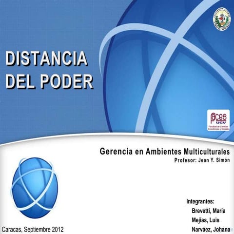 Distancia del Poder - Teoría de las 5 Dimensiones de Hofstede
