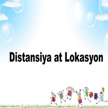 Distansiya at Lokasyon