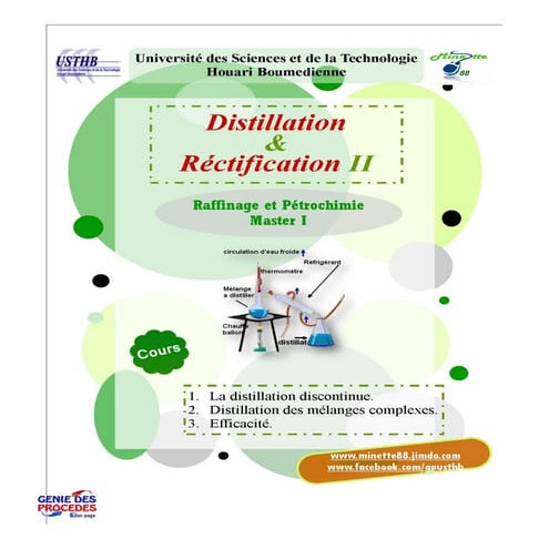 Distillation 1 td | PDF