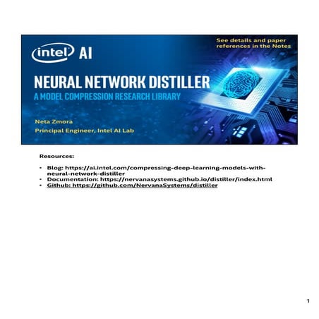 Compressing Neural Networks with Intel AI Lab's Distiller